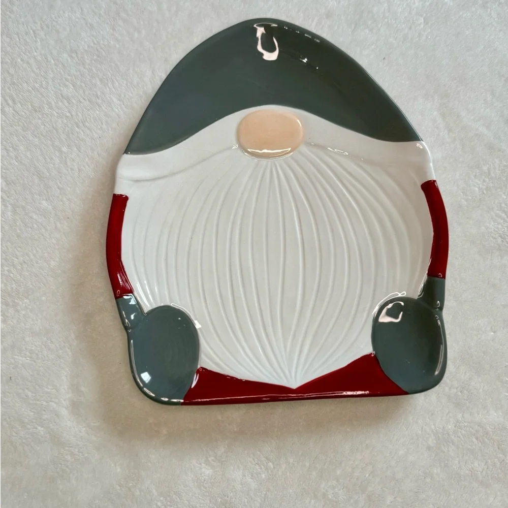 Pottery Barn Gnome Ceramic Plate
